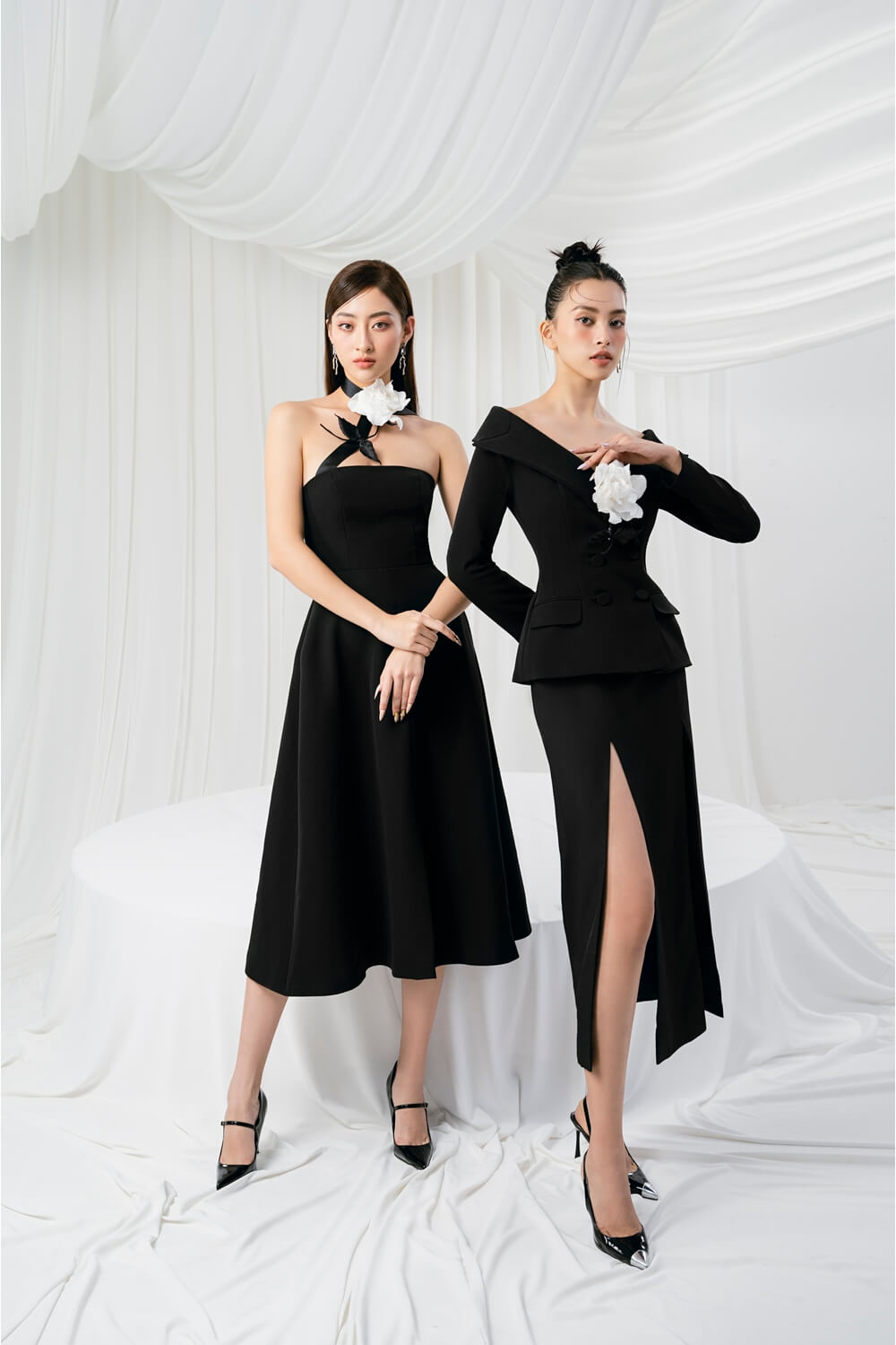 Rocky Sides Slit Skirt