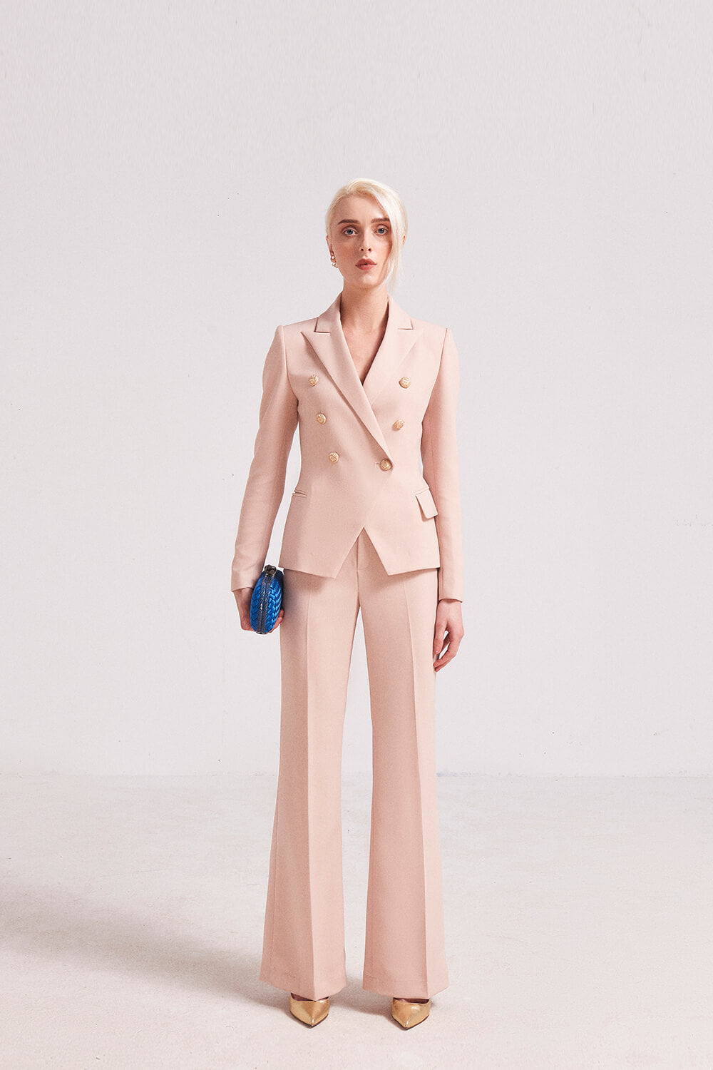 Drogo Fitted Double-Breasted Blazer