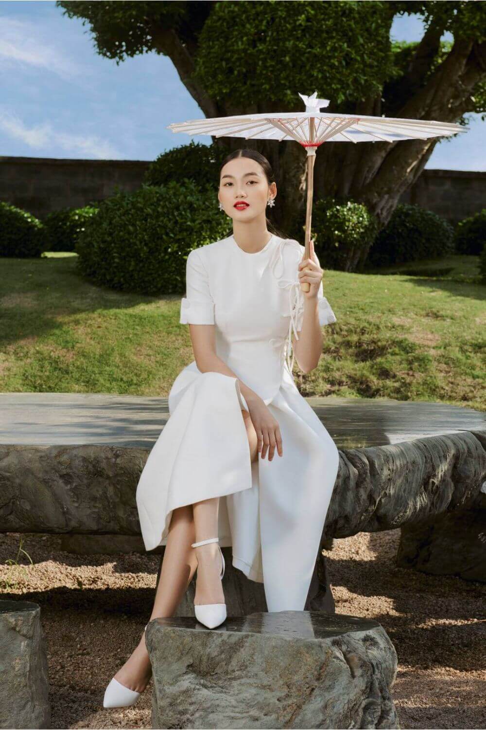 Emma Folded Sleeves Dress