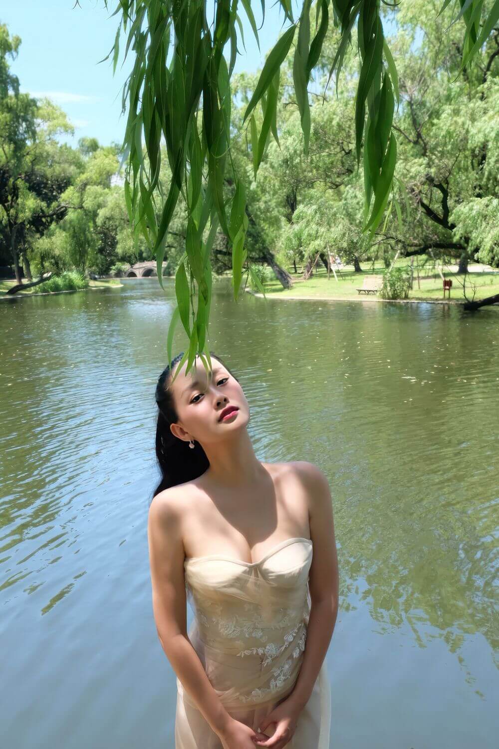 Charlotte Cropped Semi-Heart Neck Lace Corset