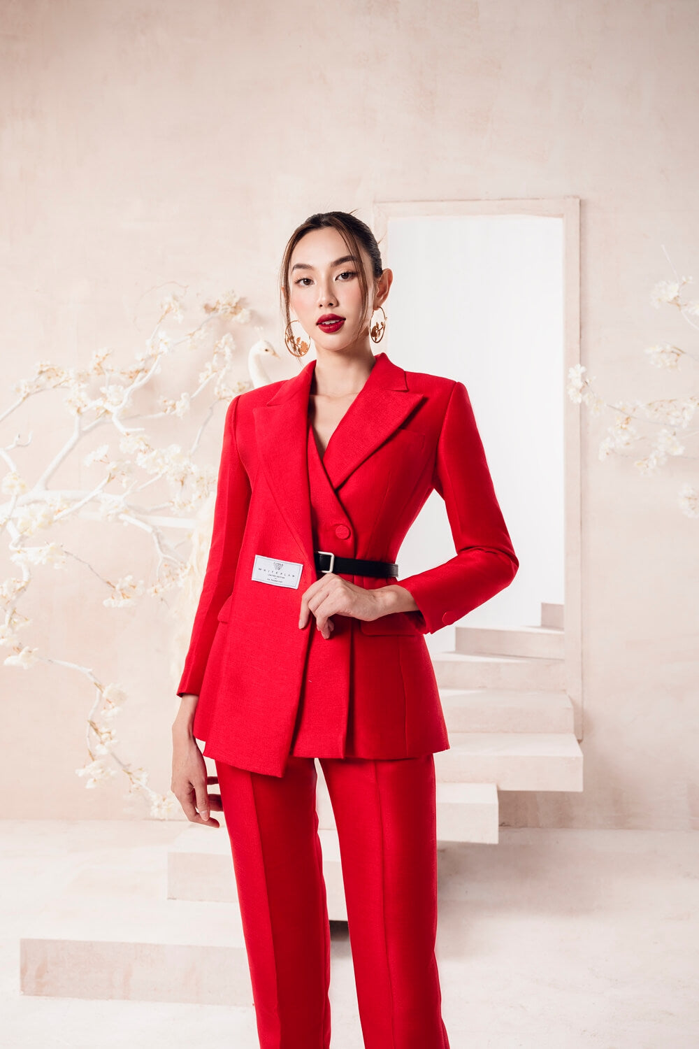 Scarlet Front Scarf Blazer