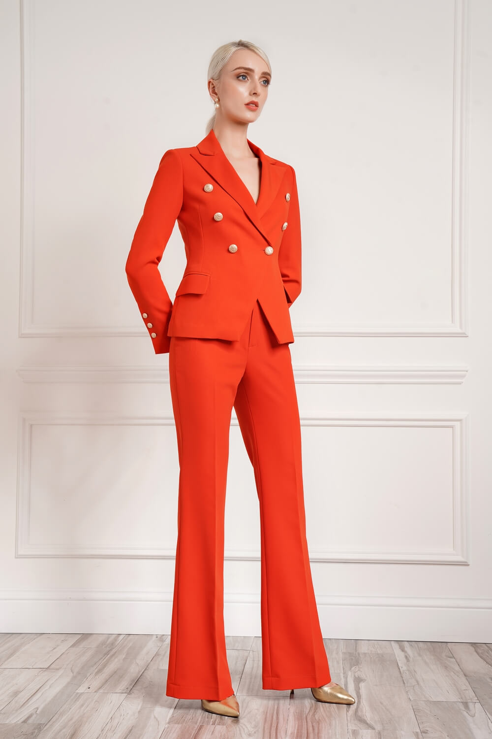 Drogo Fitted Double-Breasted Blazer