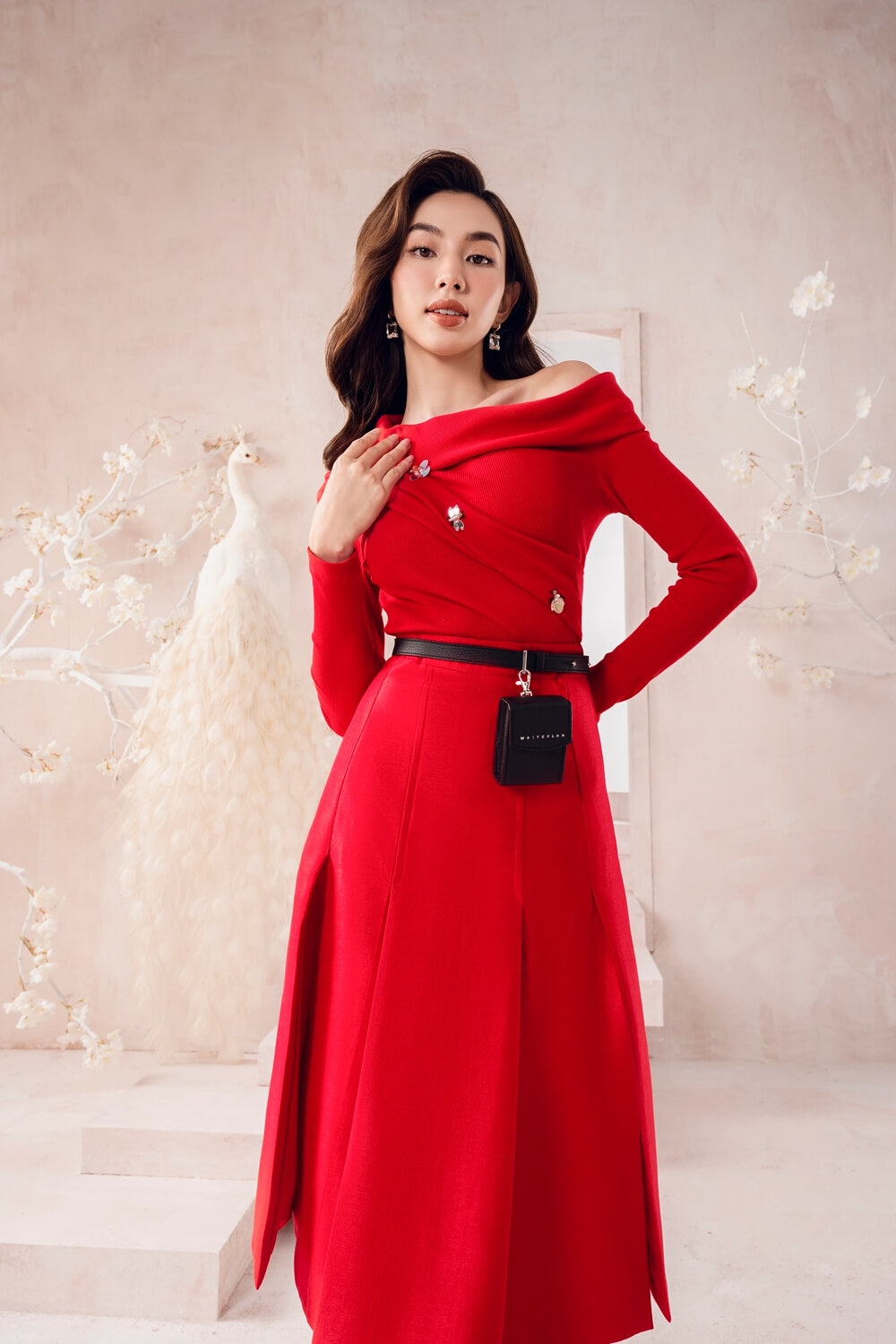 Hesmie Sides Slit Skirt