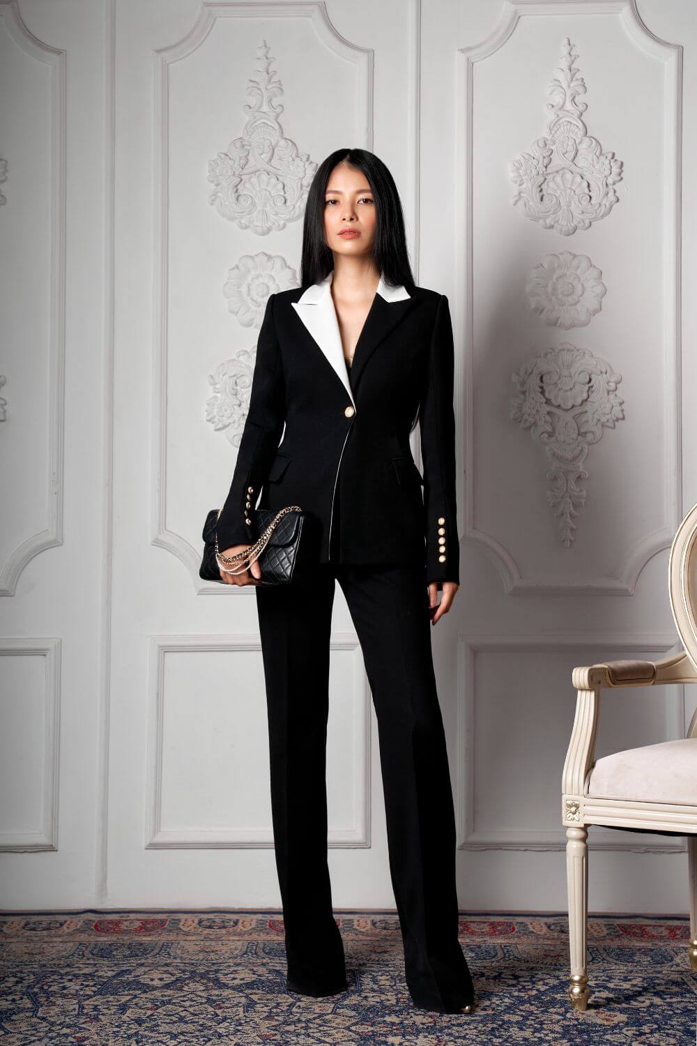 Brascho Notched Collar Blazer