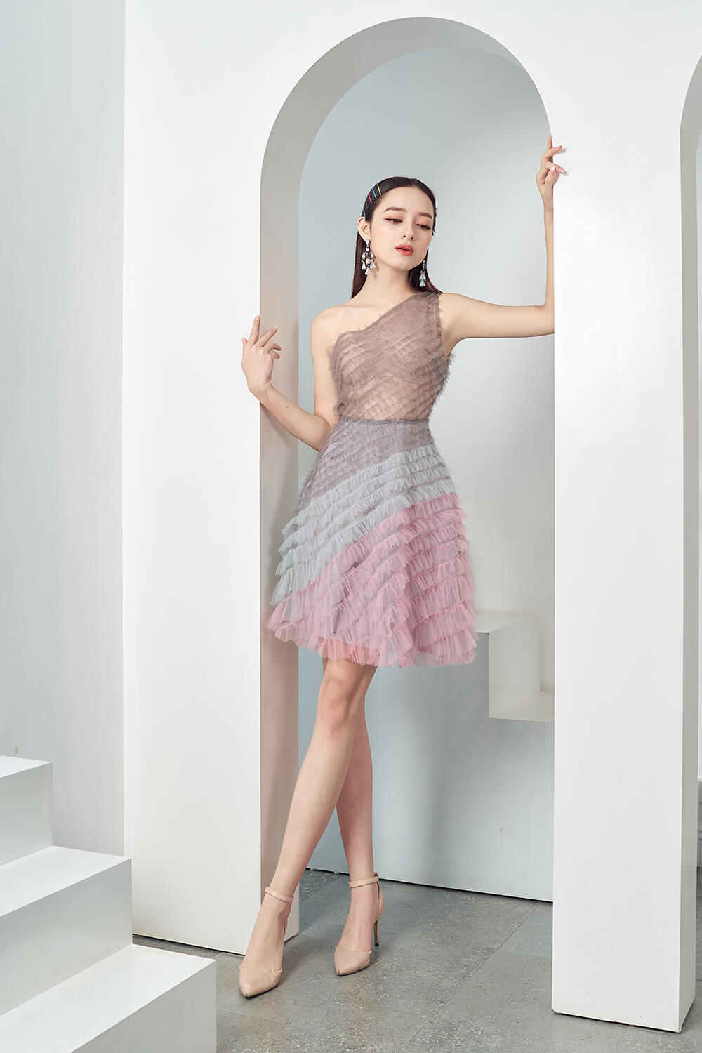 Atia One Shoulder Dress