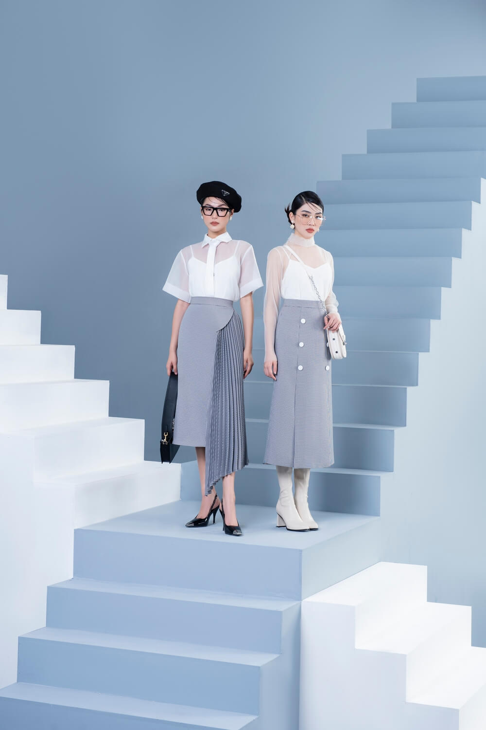 Vincent High Neck Blouse