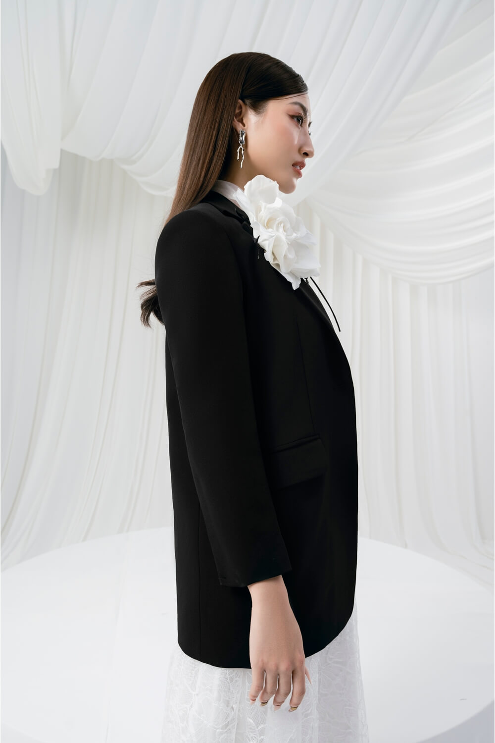 Hubby Notched Lapel Blazer