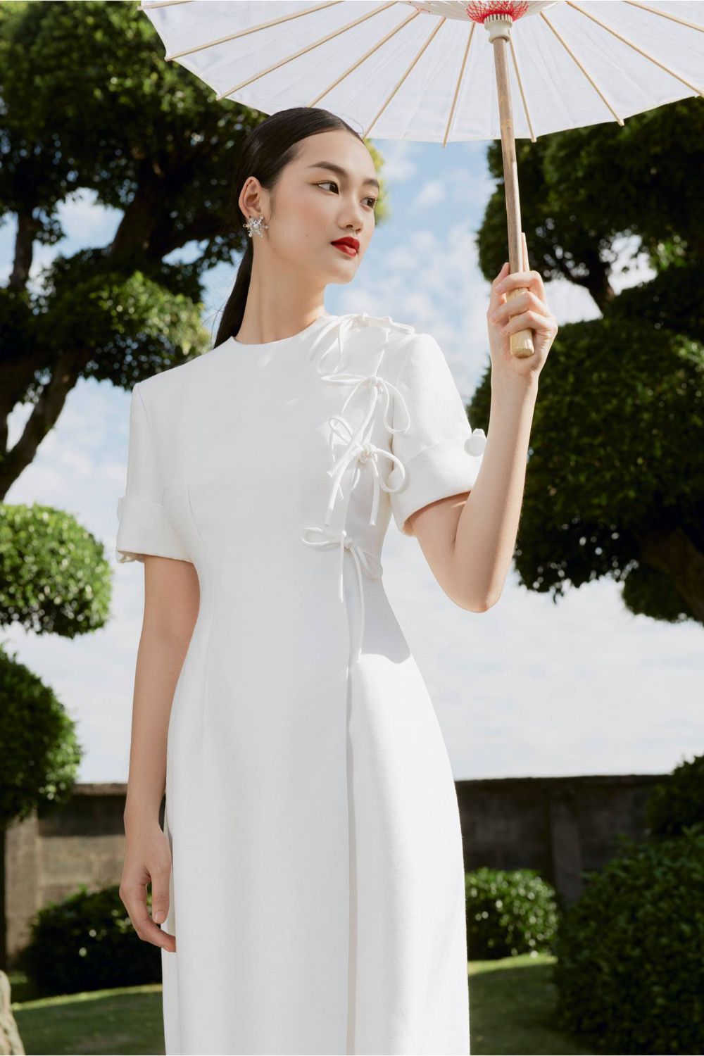 Emma Folded Sleeves Dress