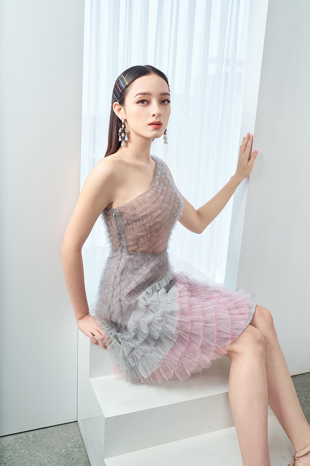 Atia One Shoulder Dress