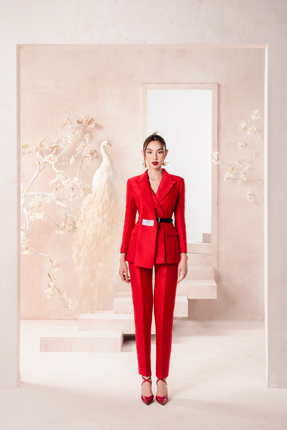 Scarlet Front Scarf Blazer