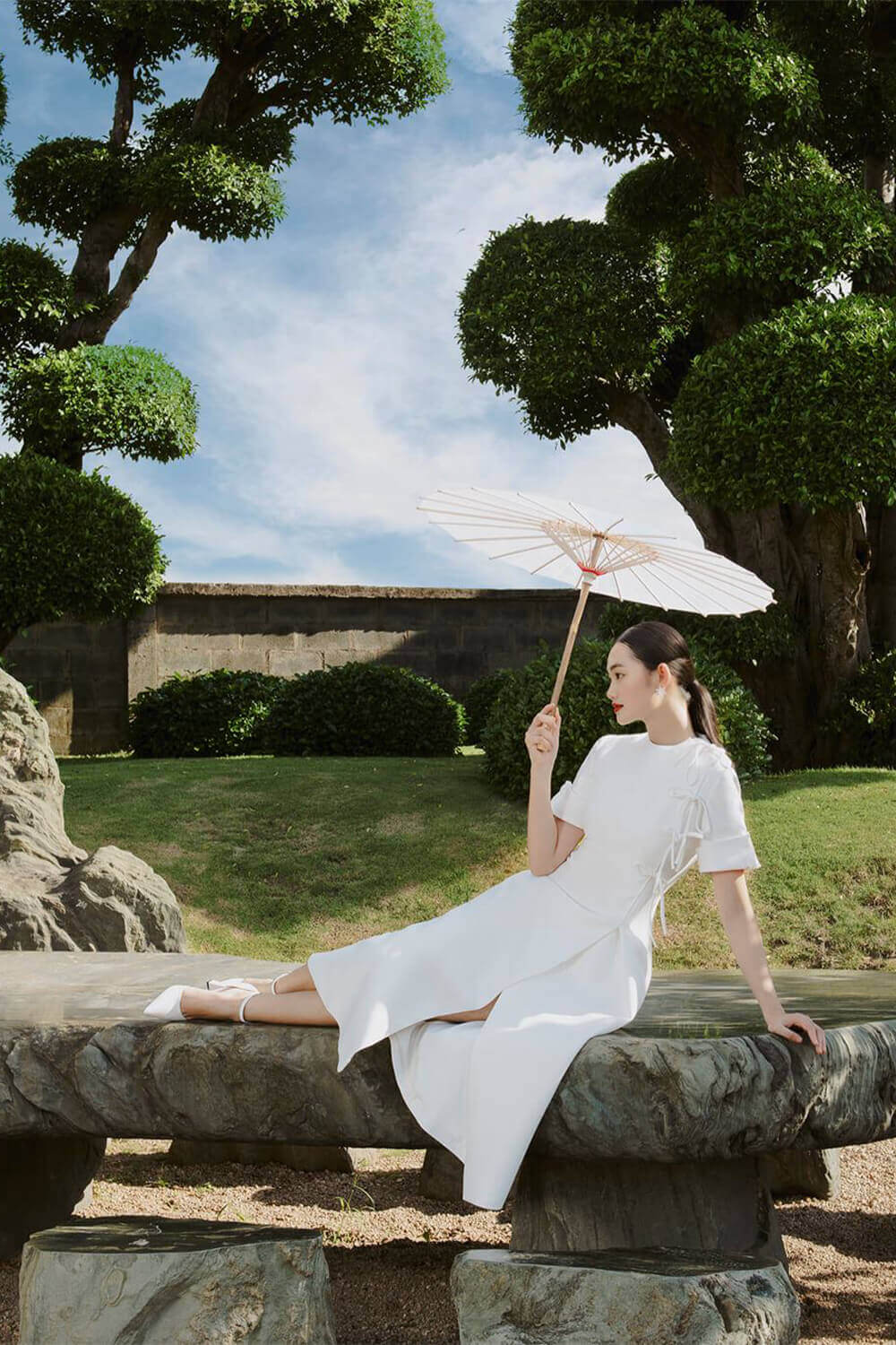 Emma Folded Sleeves Dress