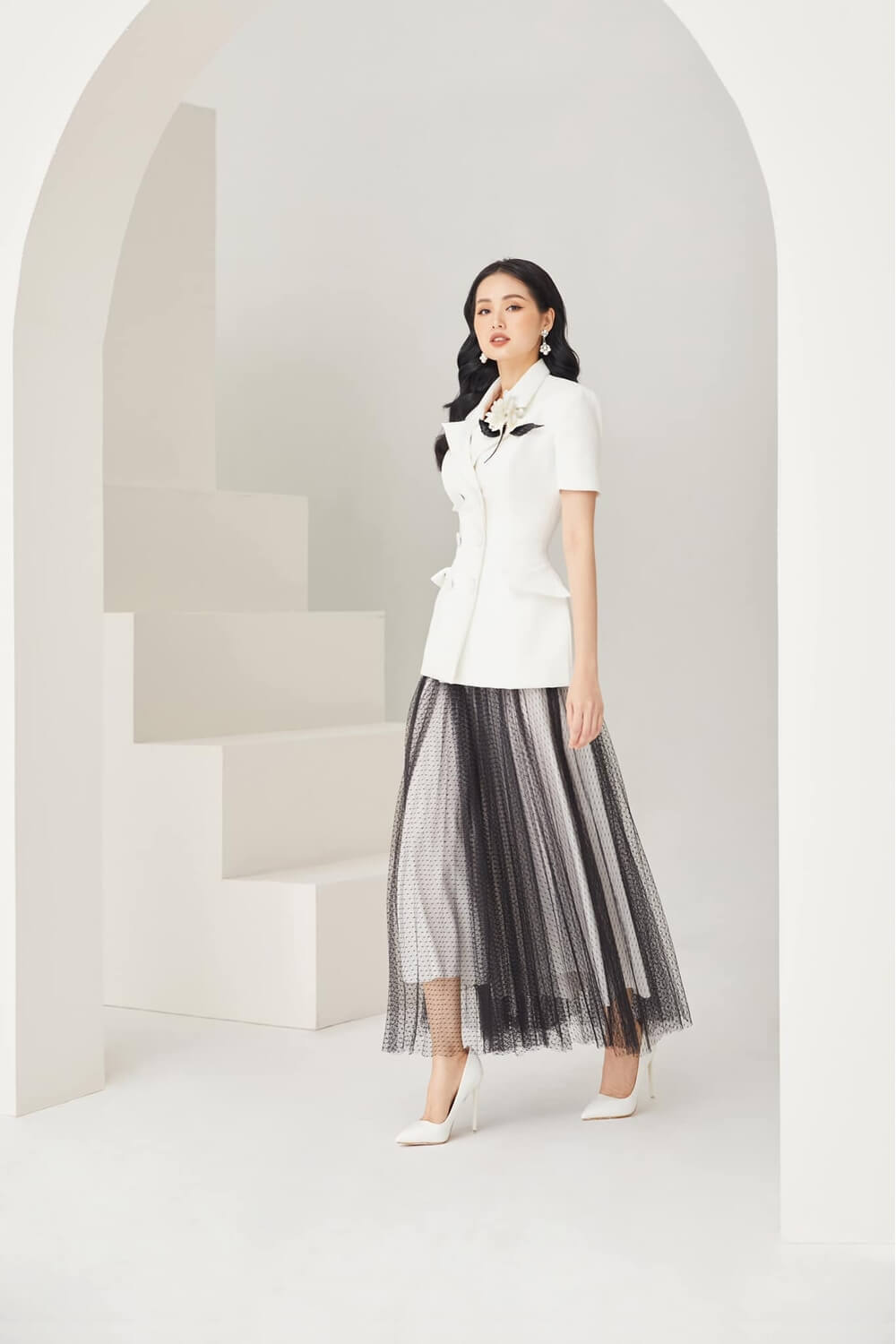 Lucas Pleated Skirt