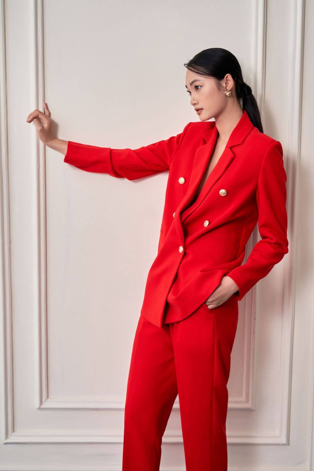 Hanzel Double-Breasted Blazer