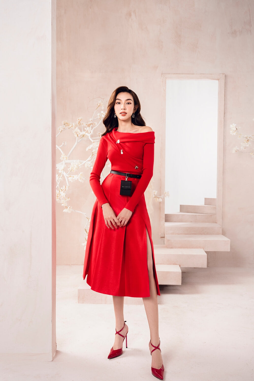 Hesmie Sides Slit Skirt