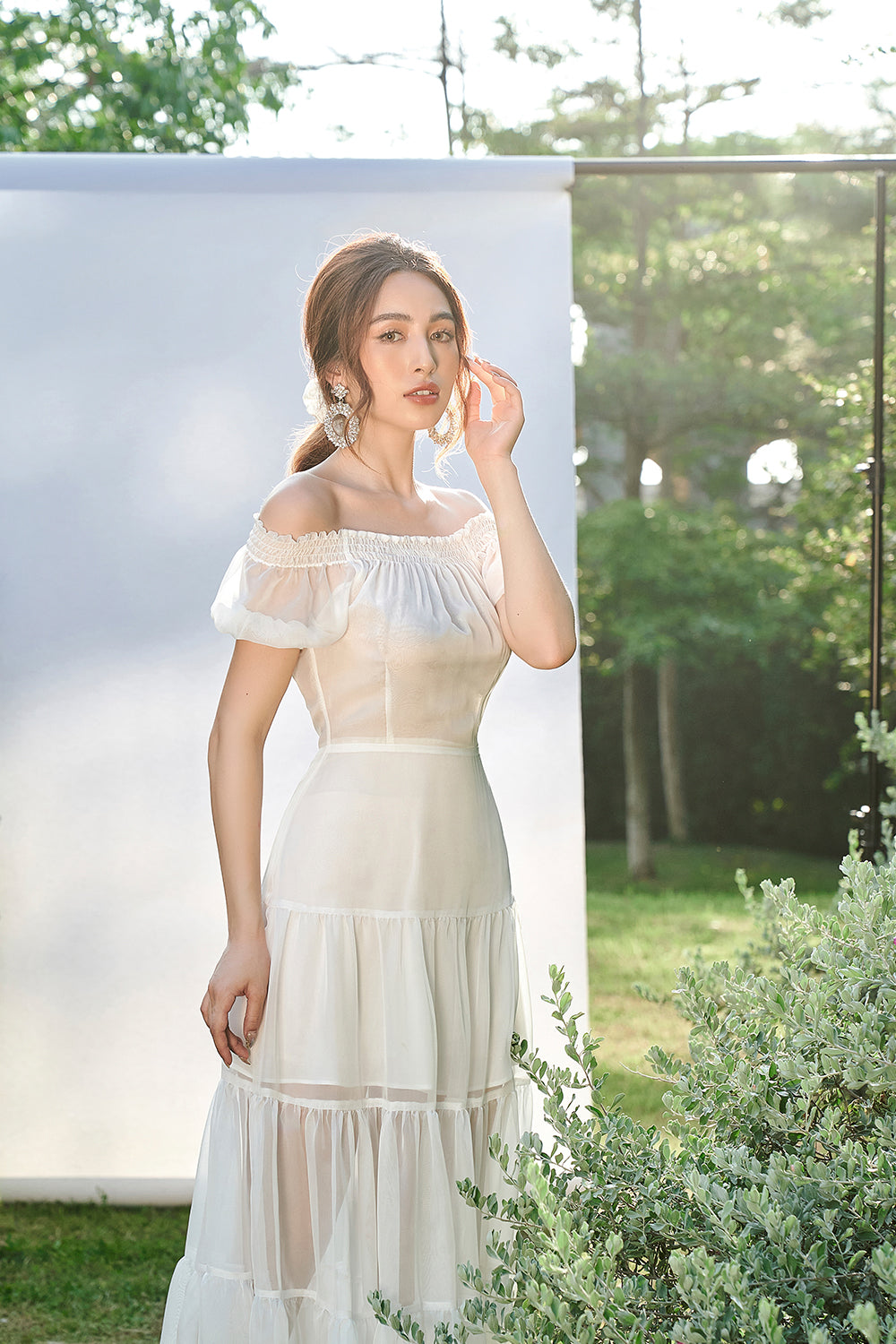 Letitia Tight Sleeves Midi Dress