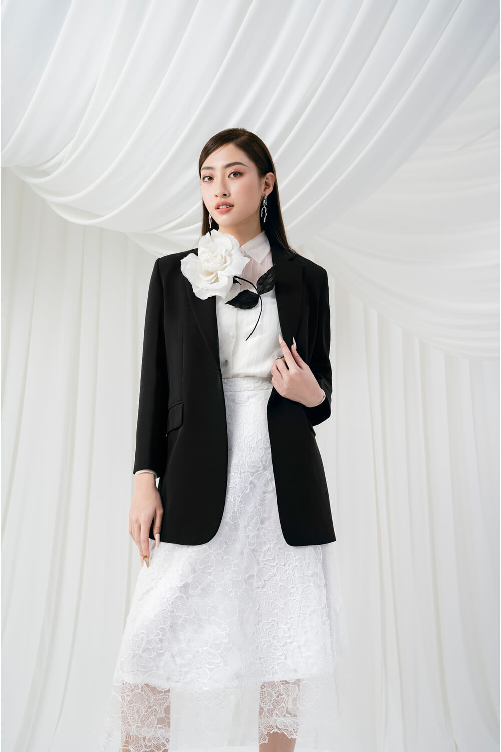 Hubby Notched Lapel Blazer