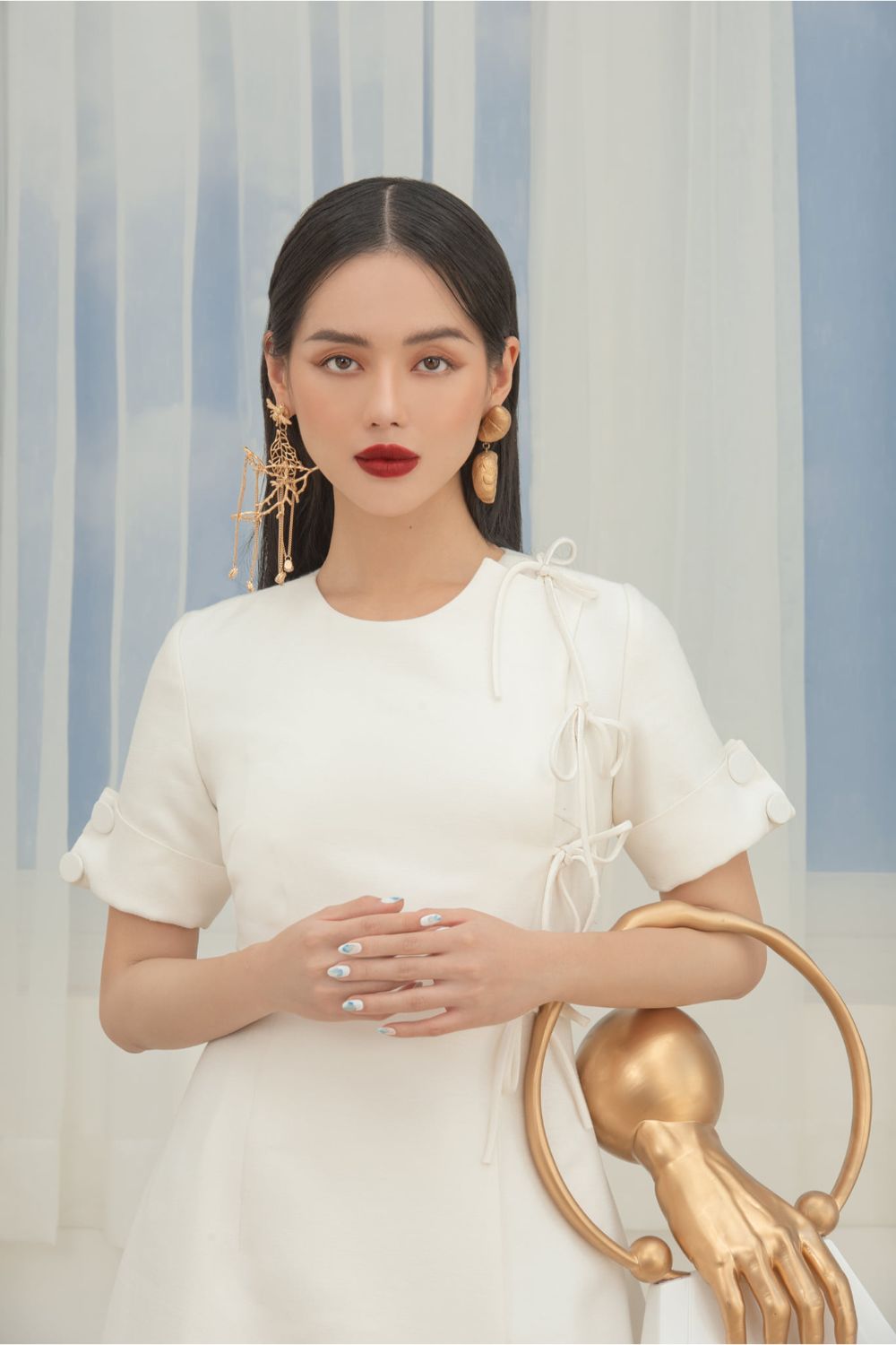 Emma Folded Sleeves Dress