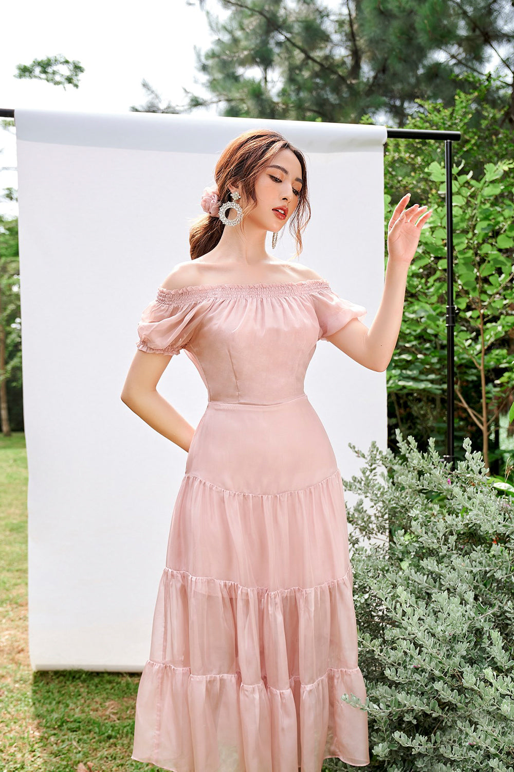Letitia Tight Sleeves Midi Dress