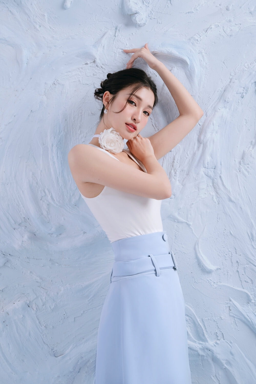 Cloud Bodycon Sleeveless Cotton Spandex Top