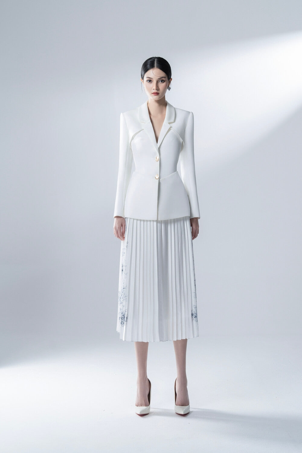 Waterhyacinth Notched Lapels Blazer