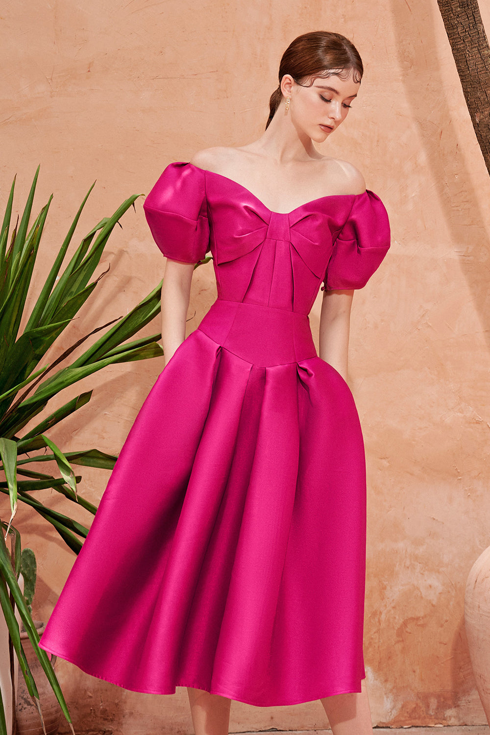 Meghan Puffy Sleeves Dress