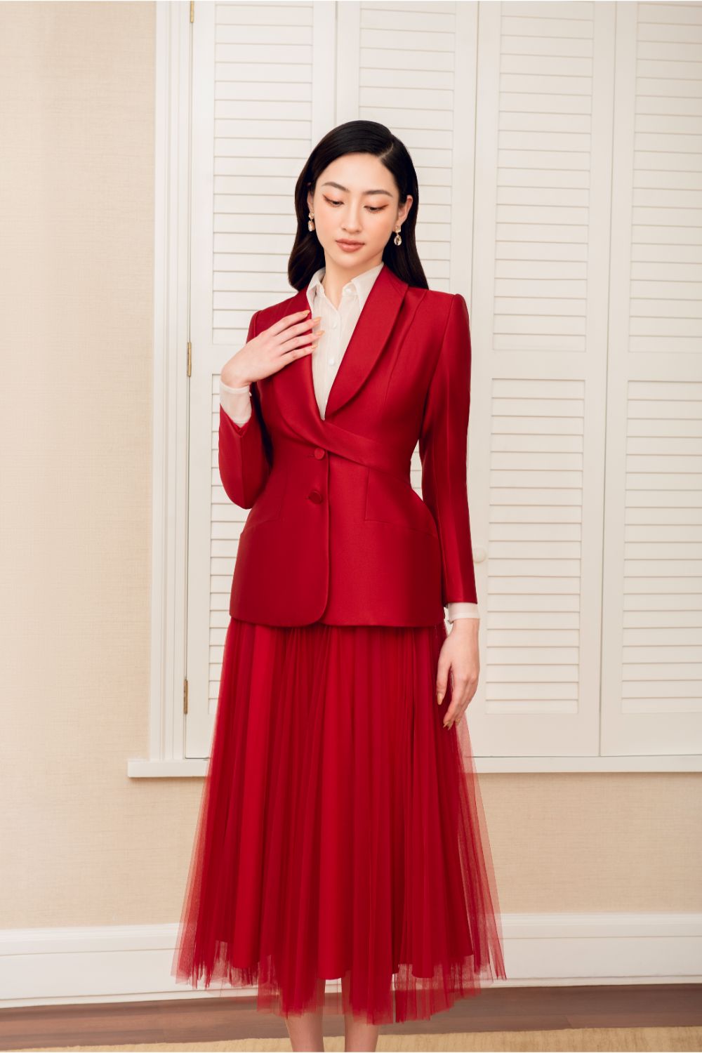 Gad Fitted Waist Blazer