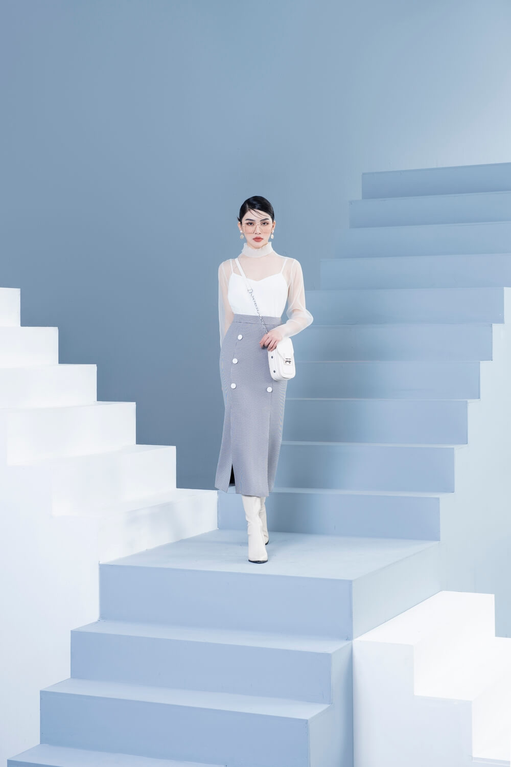 Vincent High Neck Blouse