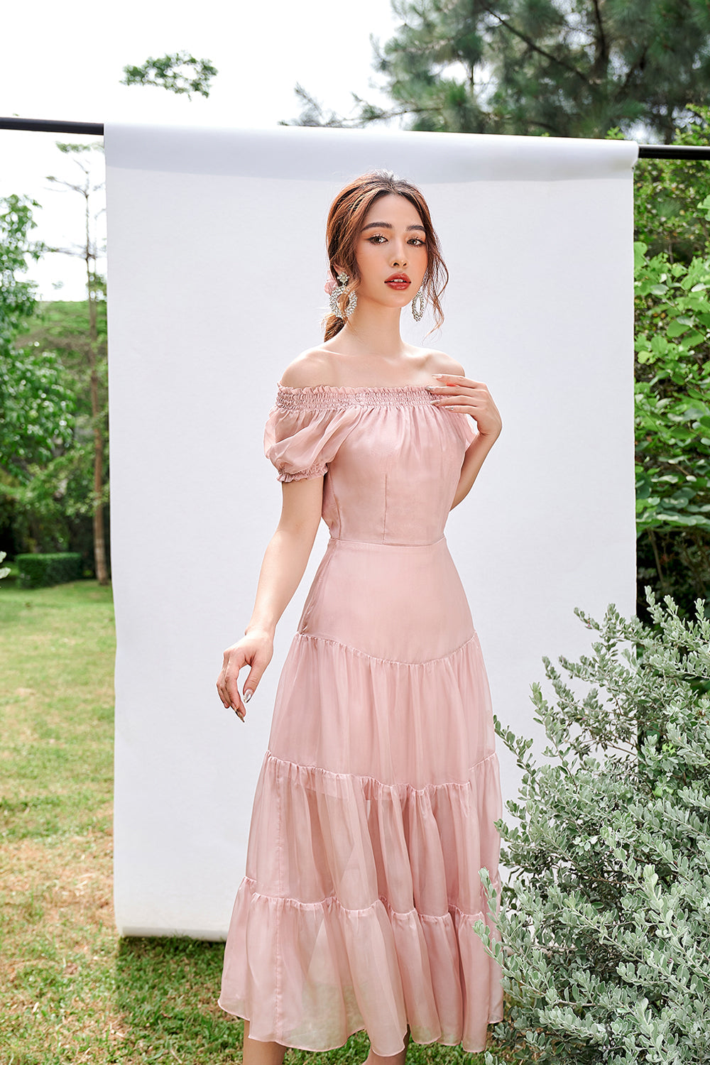 Letitia Tight Sleeves Midi Dress