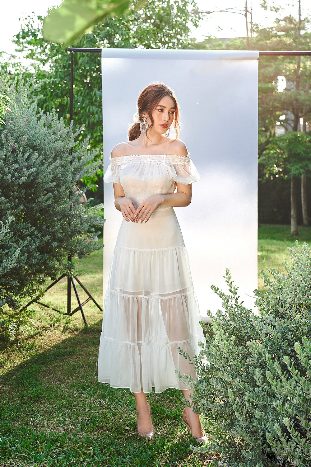 Letitia Tight Sleeves Midi Dress