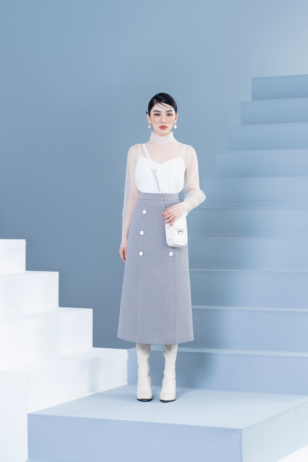 Vincent High Neck Blouse