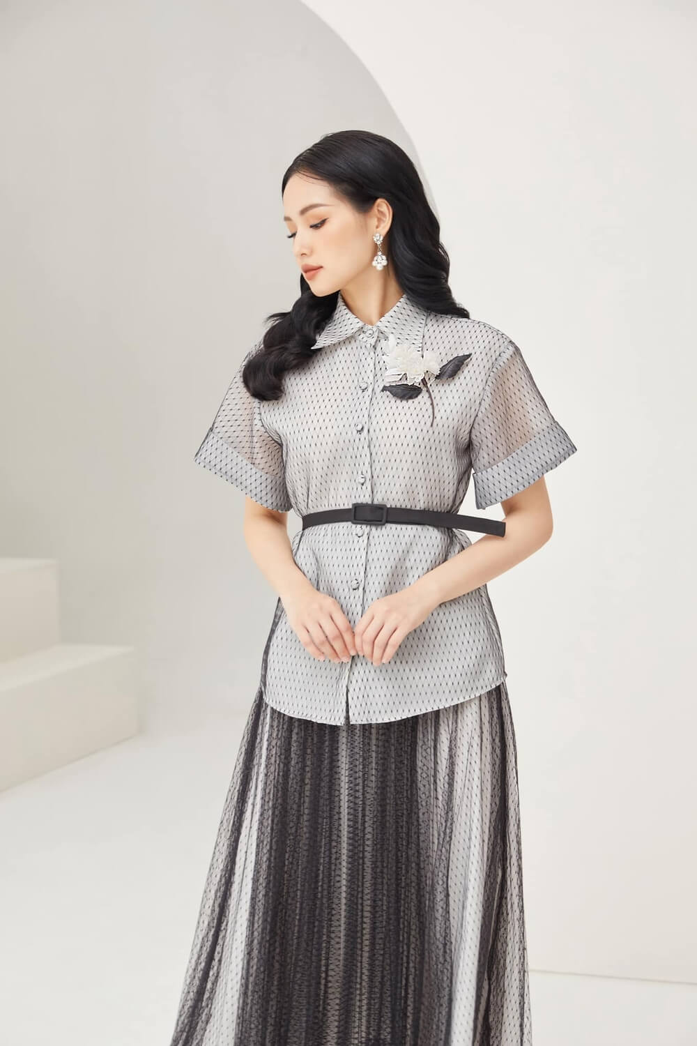 Loppy Short Sleeves Top