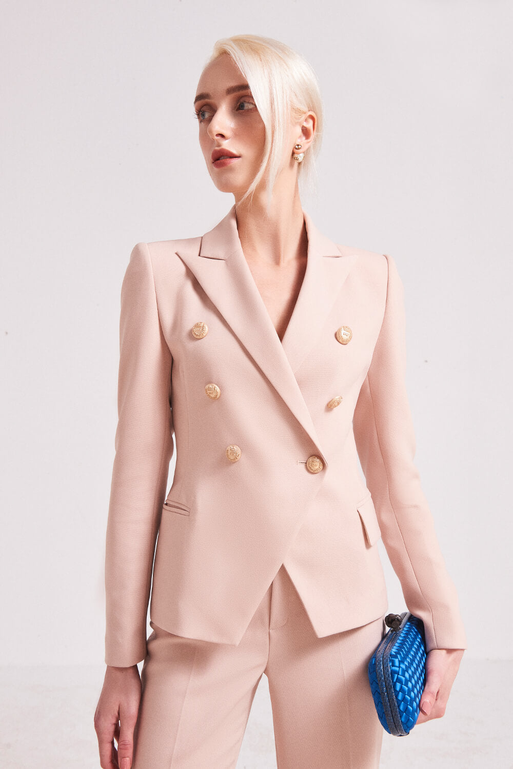 Drogo Fitted Double-Breasted Blazer