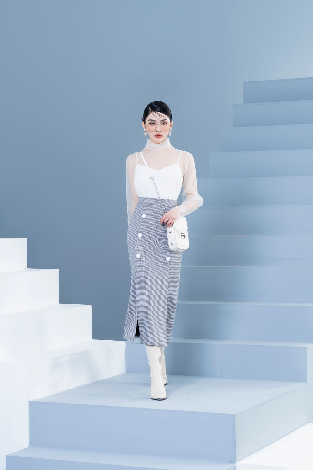 Vincent High Neck Blouse