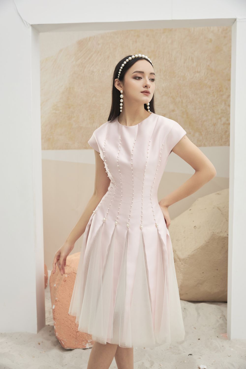 Dragg Drop Waist Dress