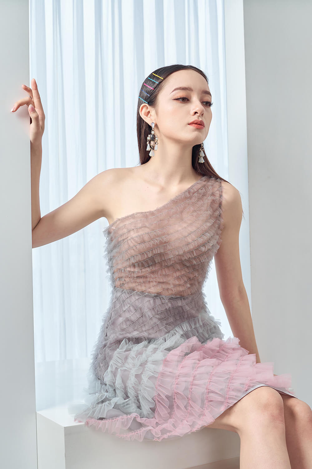 Atia One Shoulder Dress