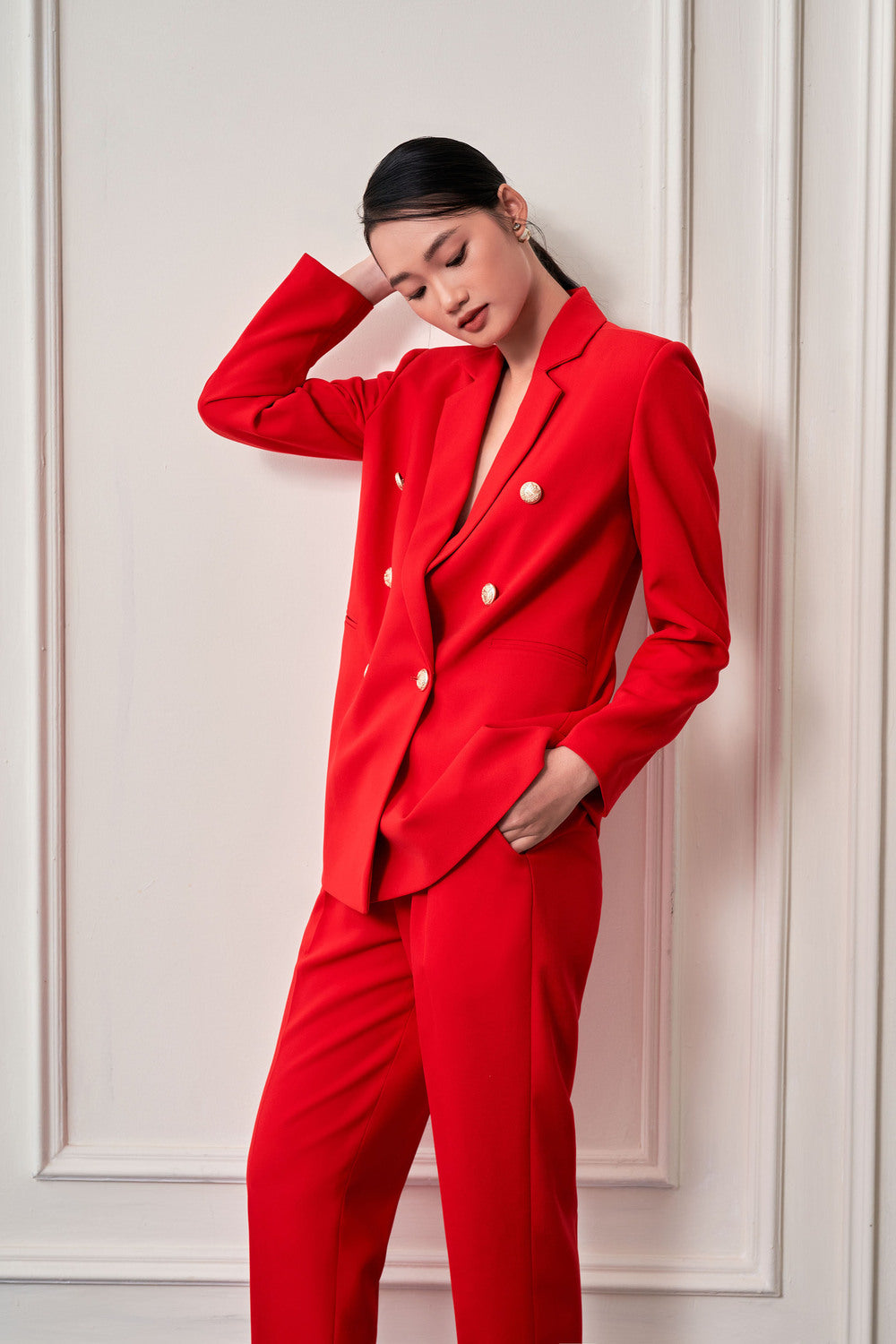 Hanzel Double-Breasted Blazer