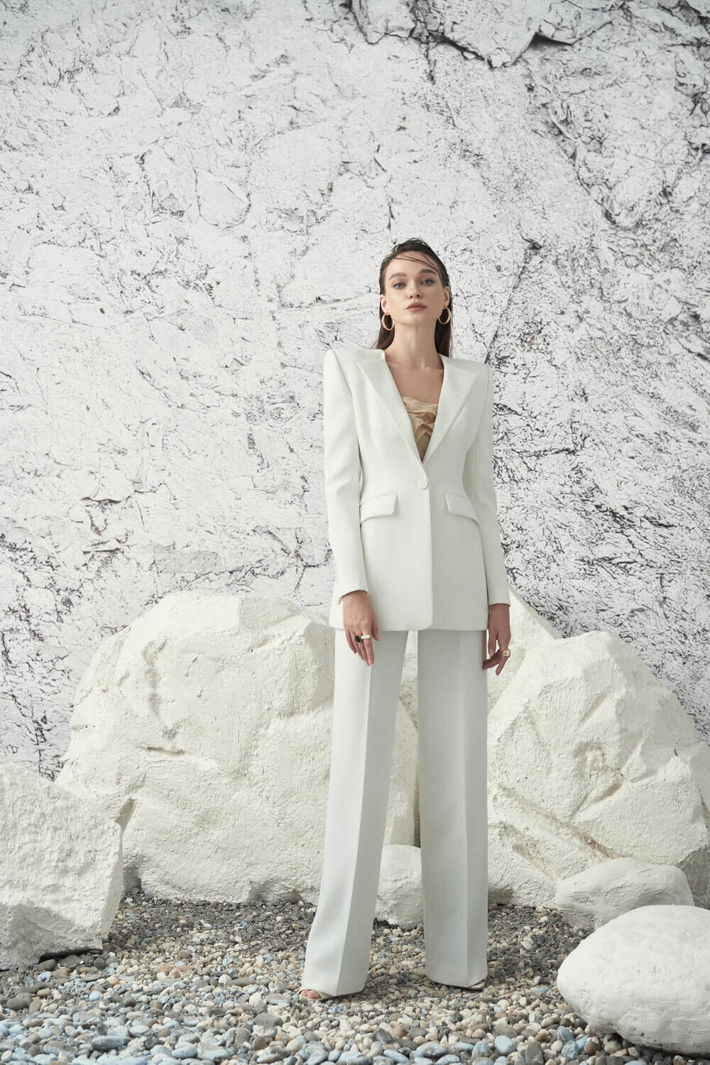 Gouery Collarless Blazer