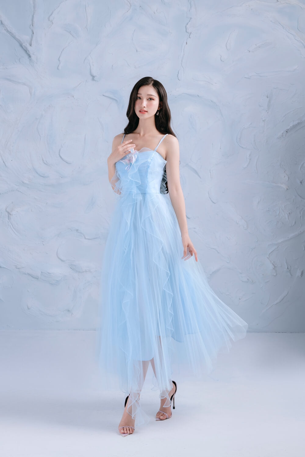 Rainbow Flower Applique Cotton Brooch