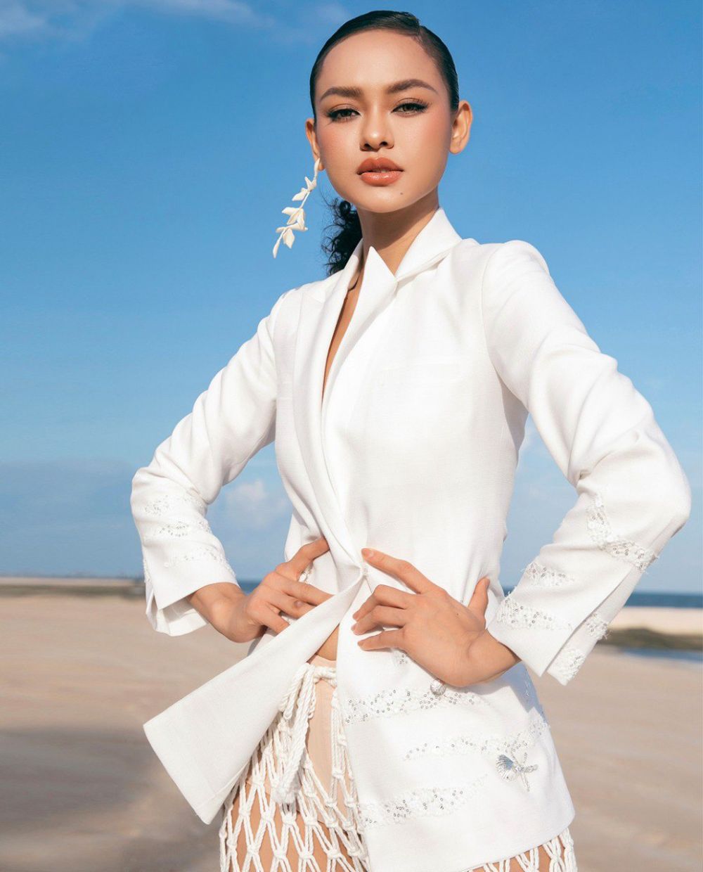 Eliana Straight Notch Lapel Cotton Set