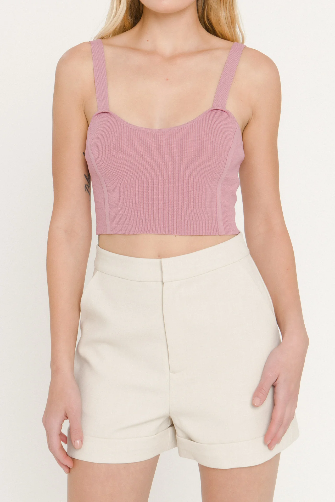 Cropped Knit Top