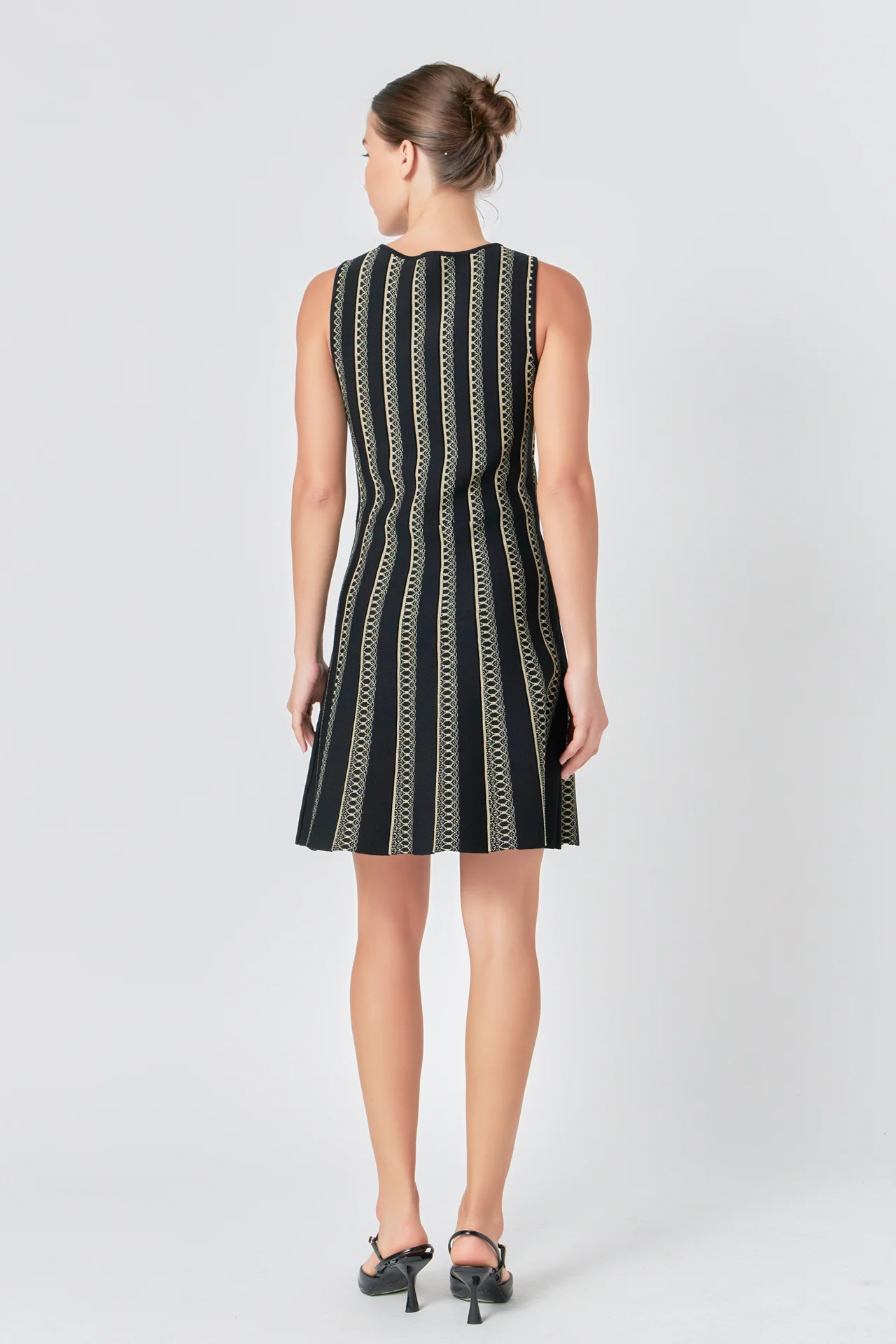 Lurex Knit Mini Dress