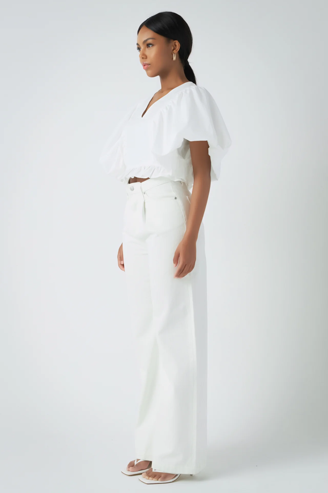 Puff Sleeve Detail Top