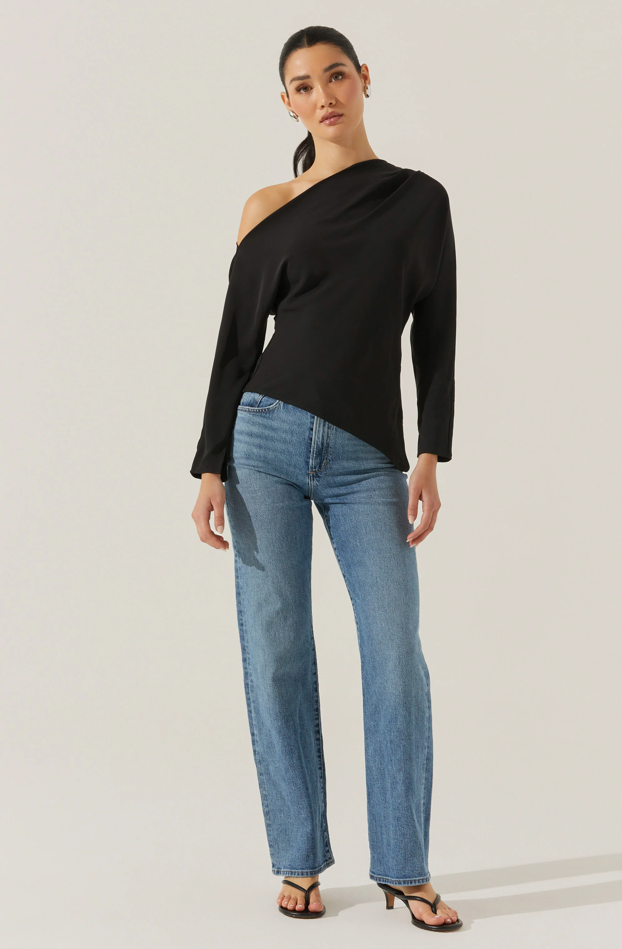 Orlia Off Shoulder Asymmetric Top
