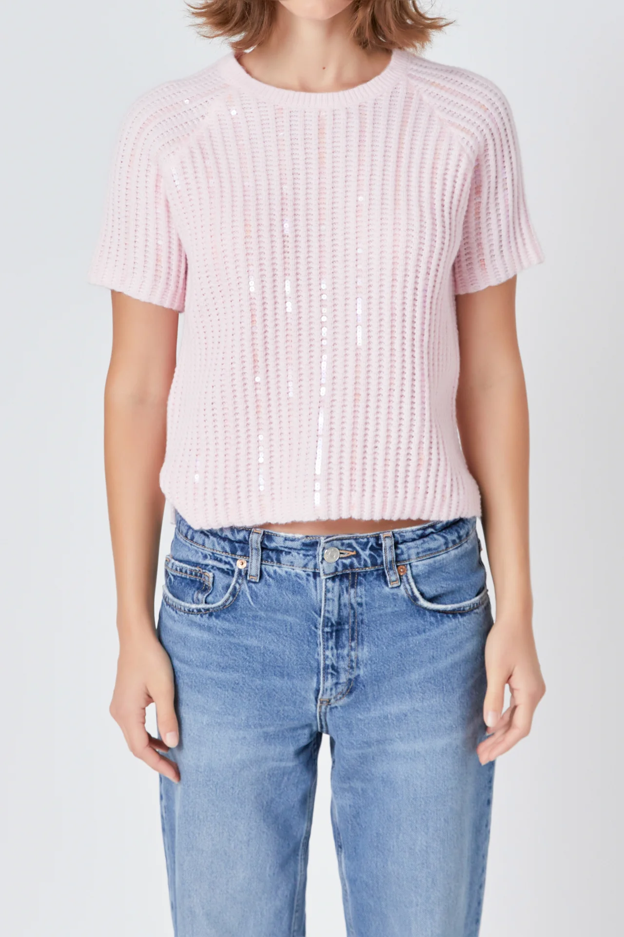 Sequins Sweater Top