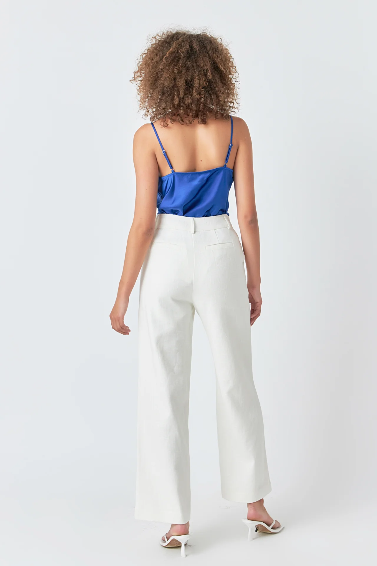 Satin Cowl Neck Top