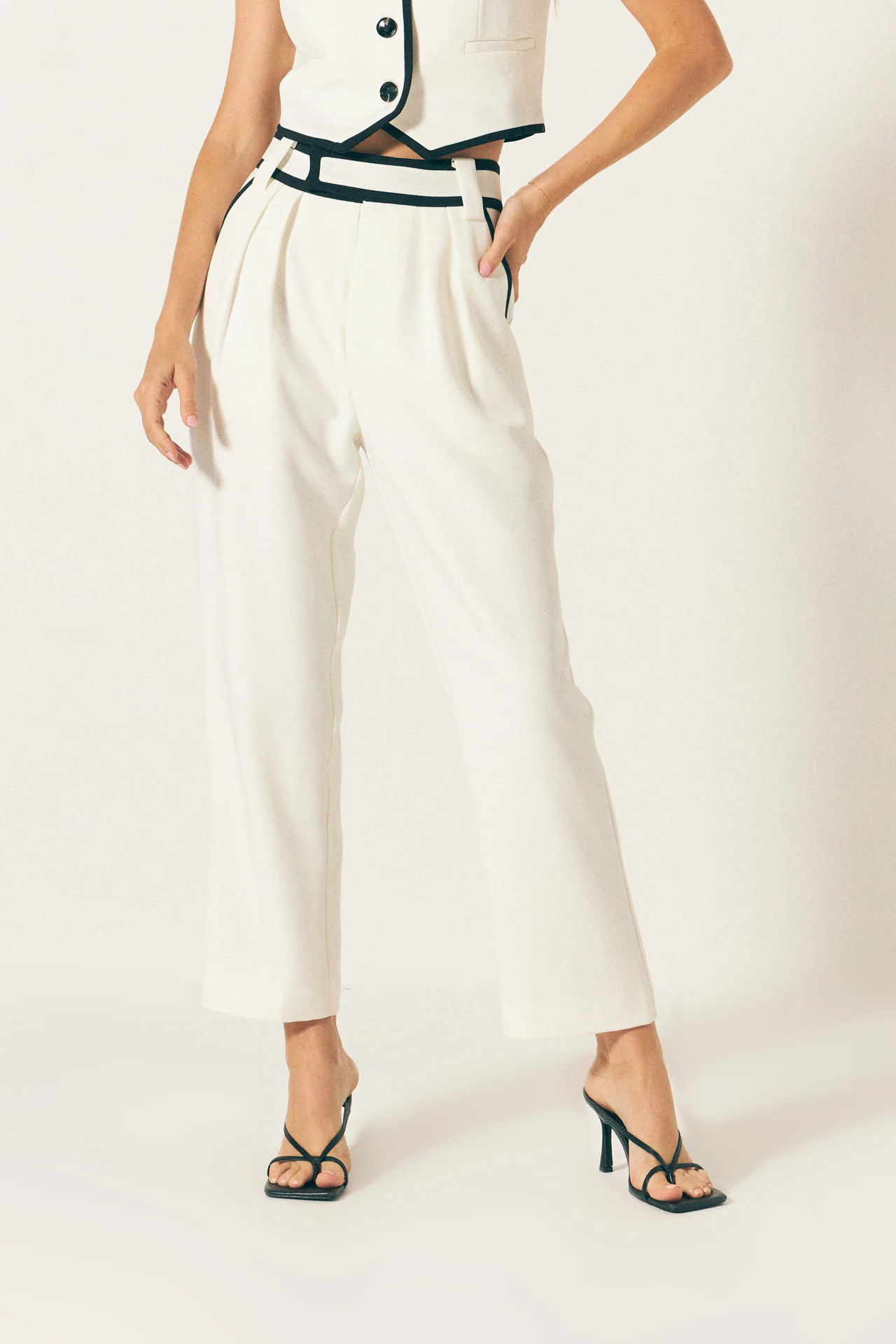 Trousers with Binding Detail