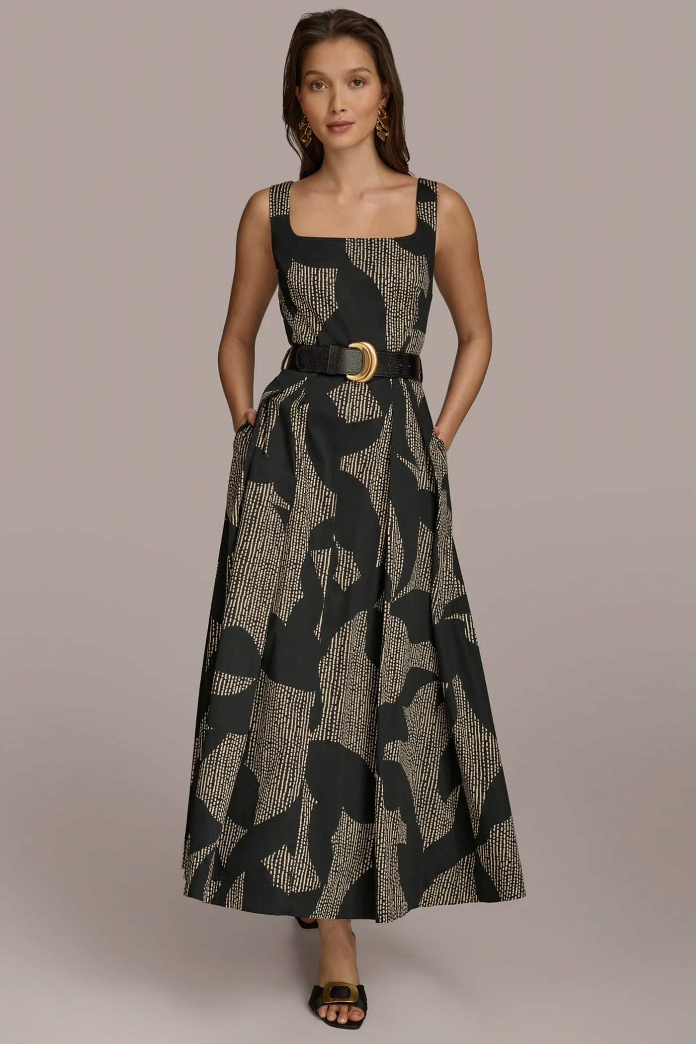 COTTON A LINE MIDI DRESS
