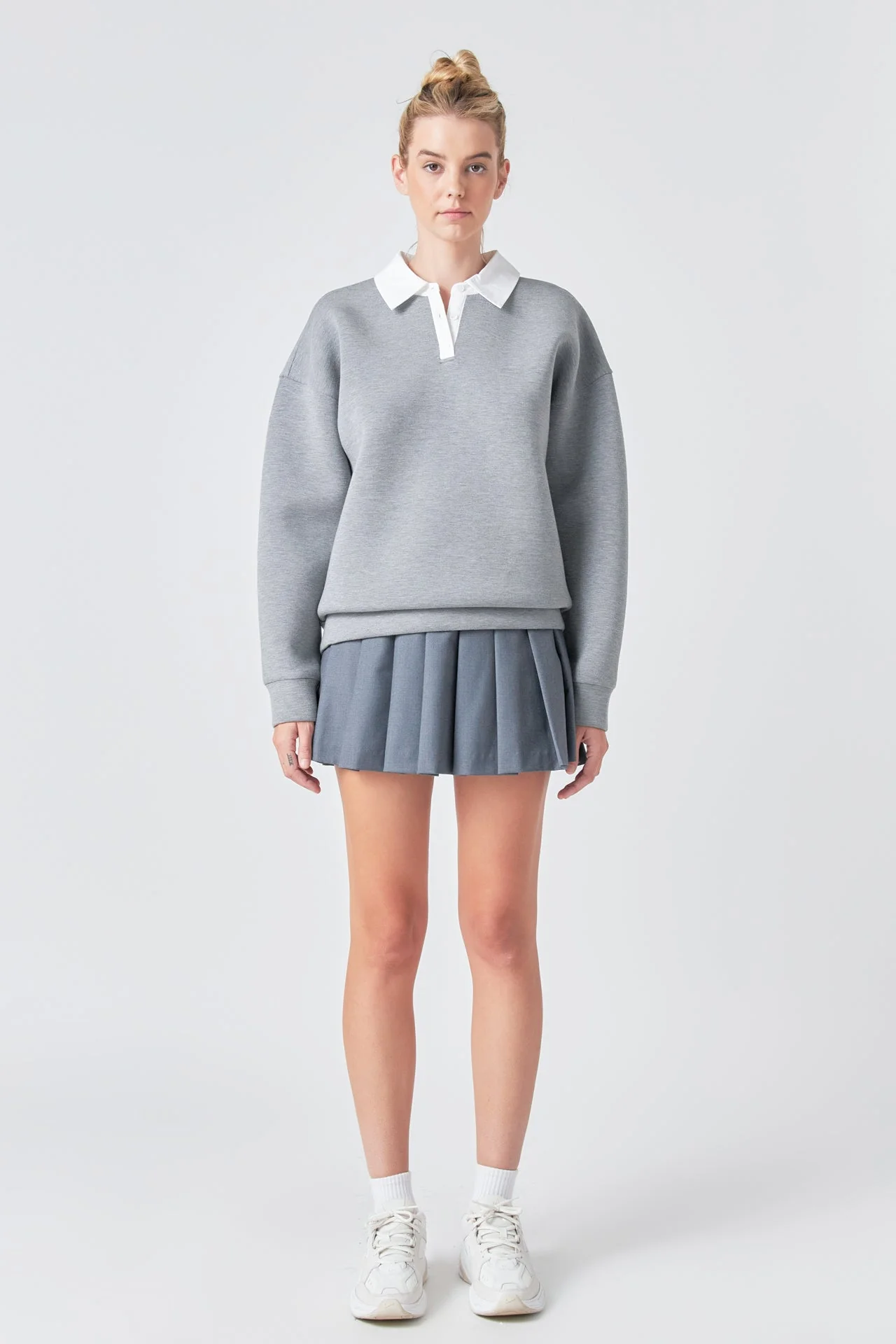Collared Sweatshirt