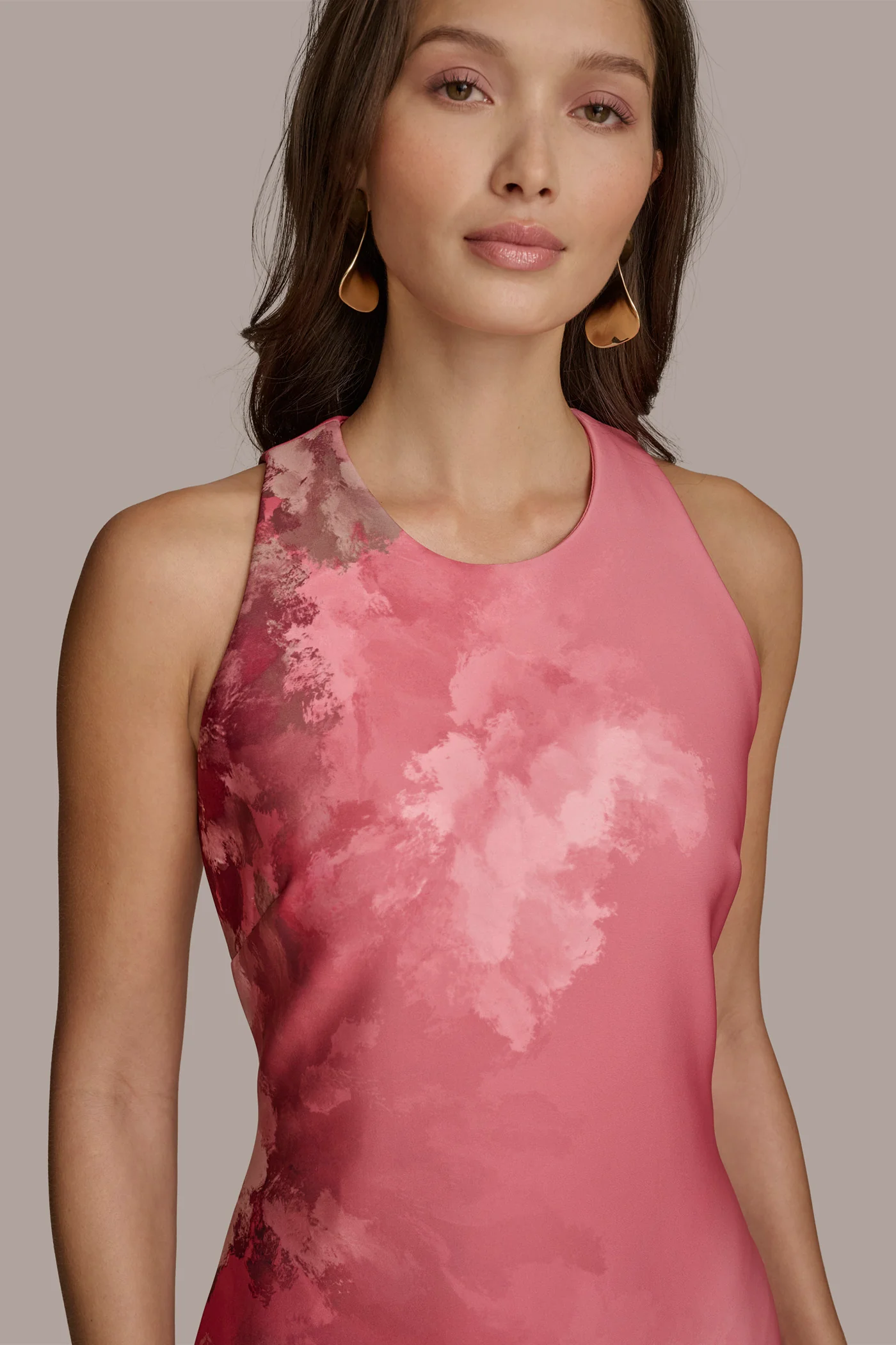 FLORAL PRINT MIDI SHEATH DRESS