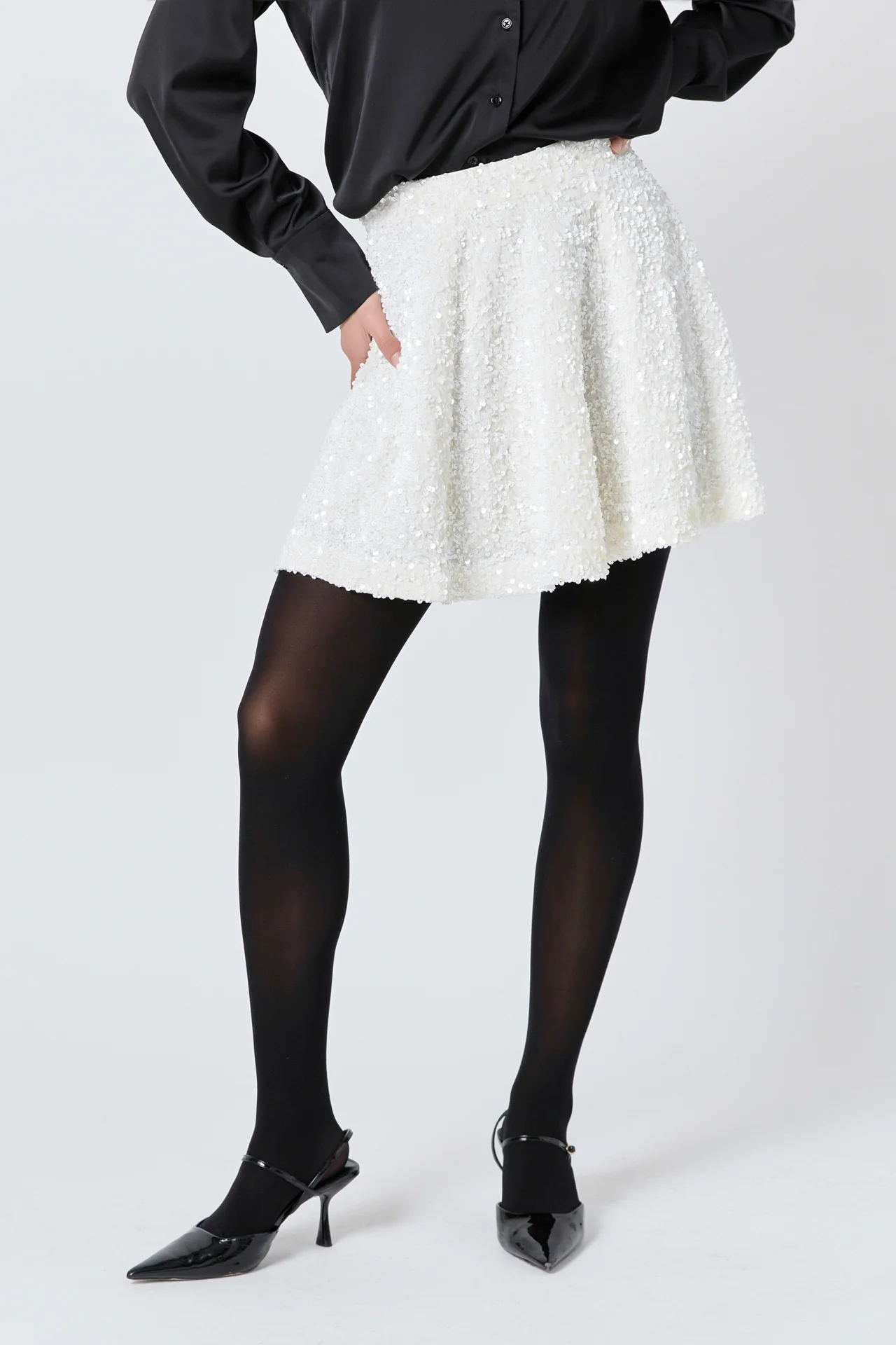 Sequin Mini Skirt
